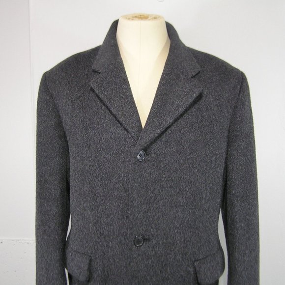 SISLEY ITALIAN WOOL TOP COAT OVER COAT EU 50 US 42 - Picture 2 of 12